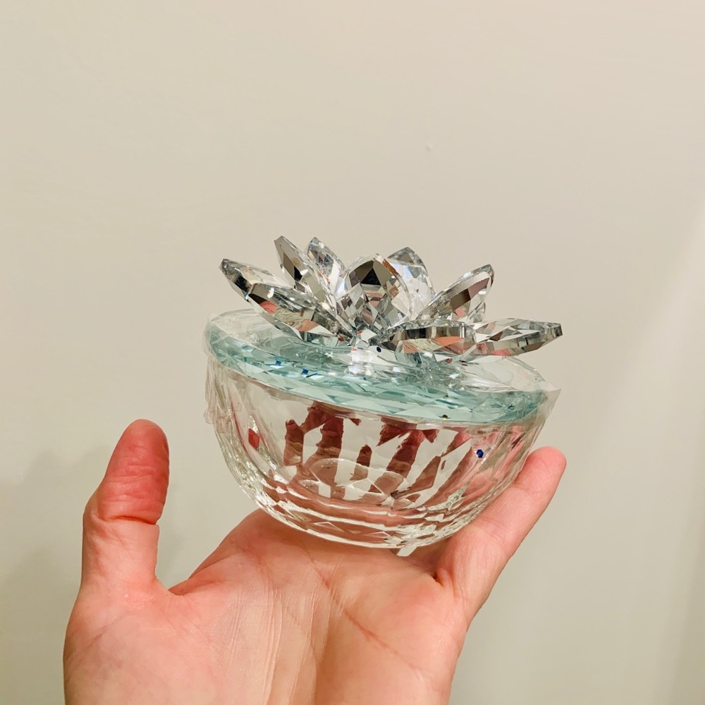 💎 Heavy led crystal jewel box NEW, gorgeous